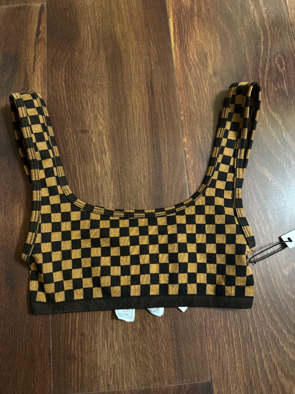 Forever 21 Seamless Checkered Bralette Size Small